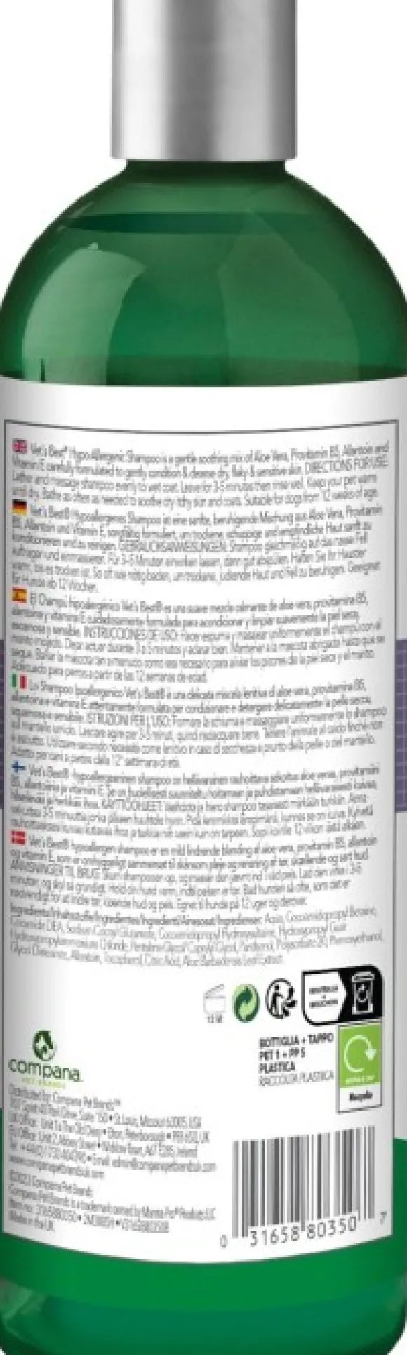 Vet's Best Hypo-Allergenic Shampoo 500 ml