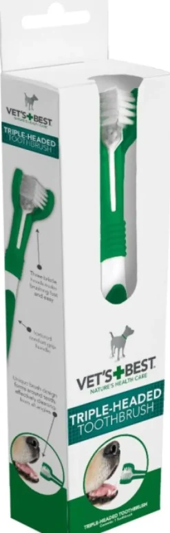 Vet's Best Triple-Headed Toothbrush