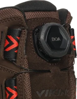 Viking Villrein High GTX BOA Unisex kengät, Dark Brown/Red