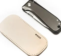 WESN Allman Leather Sheath tuppi, Black