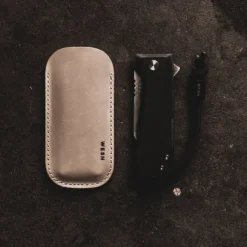 WESN Allman Leather Sheath tuppi, Black