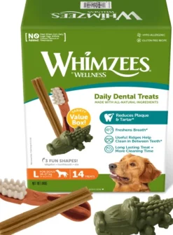 Whimzees Variety L hammashoitoherkut säästöpakkaus, 14 kpl