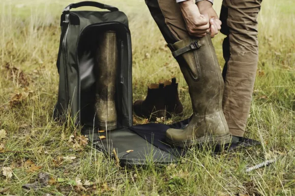 Widforss Ventilated Boot Bag -kenkälaukku, vihreä