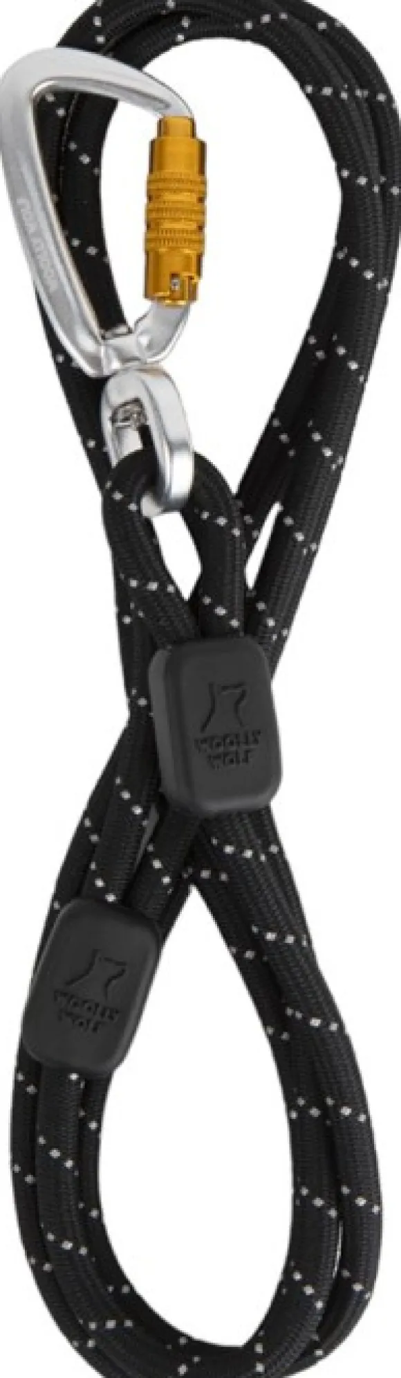 Woolly Wolf Rope Leash Thin köysihihna, 8 mm, musta