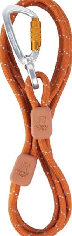 Woolly Wolf Rope Leash Thin köysihihna, 8 mm, oranssi