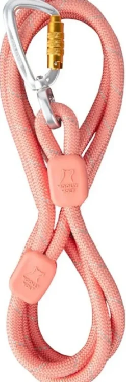 Woolly Wolf talutushihna, 10 mm, Salmon Pink