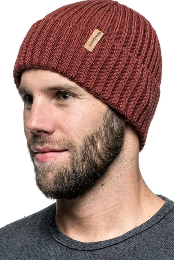 Woolpower Beanie Rib Rust red