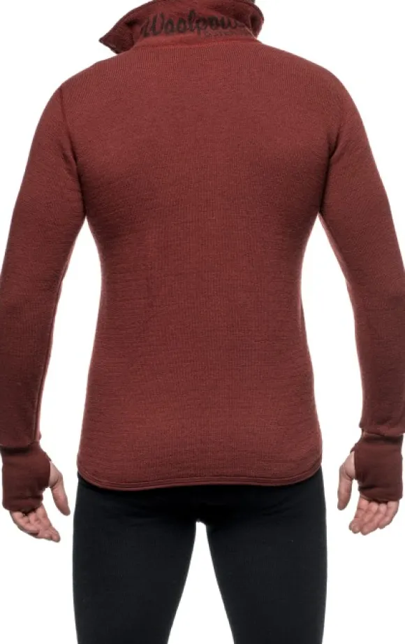 Woolpower Full Zip Jacket 400 -takki, unisex, Rust Red