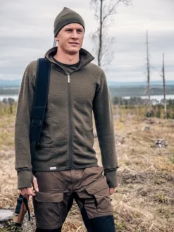 Woolpower Full Zip Jacket 400 Unisex Pine Green