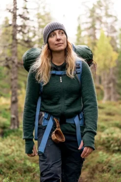 Woolpower Full Zip Jacket 400 -takki, unisex, Forest Green