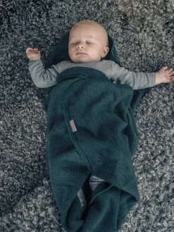 Woolpower Kids Blanket 400 merinovillapeitto, Forest Green