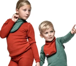 Woolpower Kids Crewneck 200 lasten kerrastopaita, vihreä