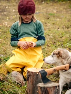 Woolpower Kids Crewneck 200 lasten kerrastopaita, vihreä