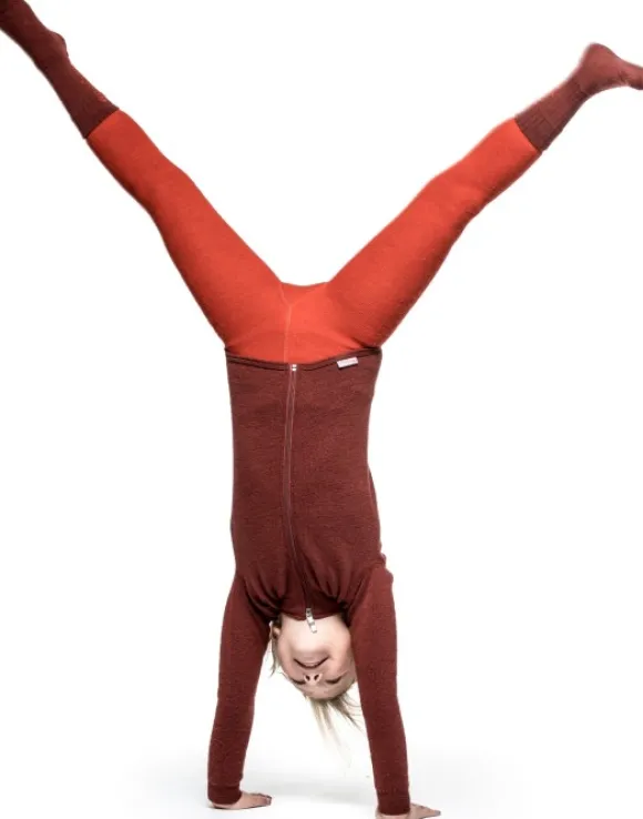 Woolpower Kids Full Zip Jacket 400 lasten merinovillatakki, punainen