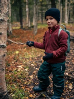 Woolpower Kids Full Zip Jacket 400 lasten merinovillatakki, punainen