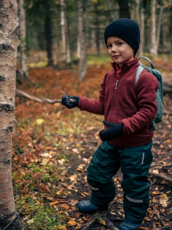 Woolpower Kids Full Zip Jacket 400 lasten merinovillatakki, punainen