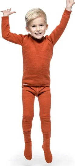 Woolpower Kids Long Johns 200 lasten kerrastohousut, punainen