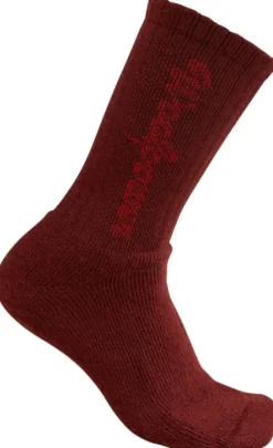 Woolpower Kids Socks Classic Logo 400 lasten sukat, Rust Red