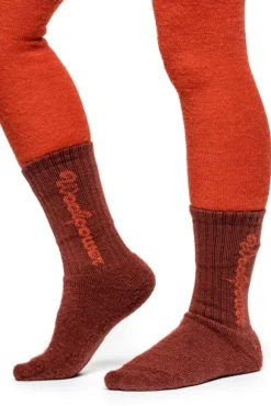 Woolpower Kids Socks Classic Logo 400 lasten sukat, Rust Red