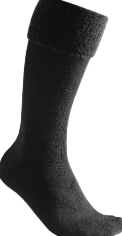 Woolpower Socks Knee-High 600 merinovillasukat, unisex, musta