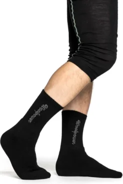 Woolpower Socks Logo 400 Unisex Black