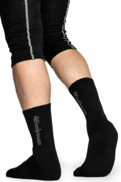 Woolpower Socks Logo 400 Unisex Black
