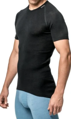 Woolpower Tee Lite lyhythihainen kerrastopaita, unisex, musta