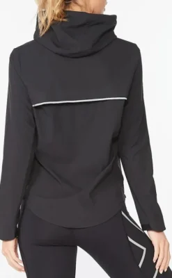 2XU Aero Jacket naisten juoksutakki, Black/Silver Reflective WR